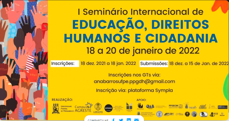 I Seminário Internacional de Educação, Direitos Humanos e Cidadania