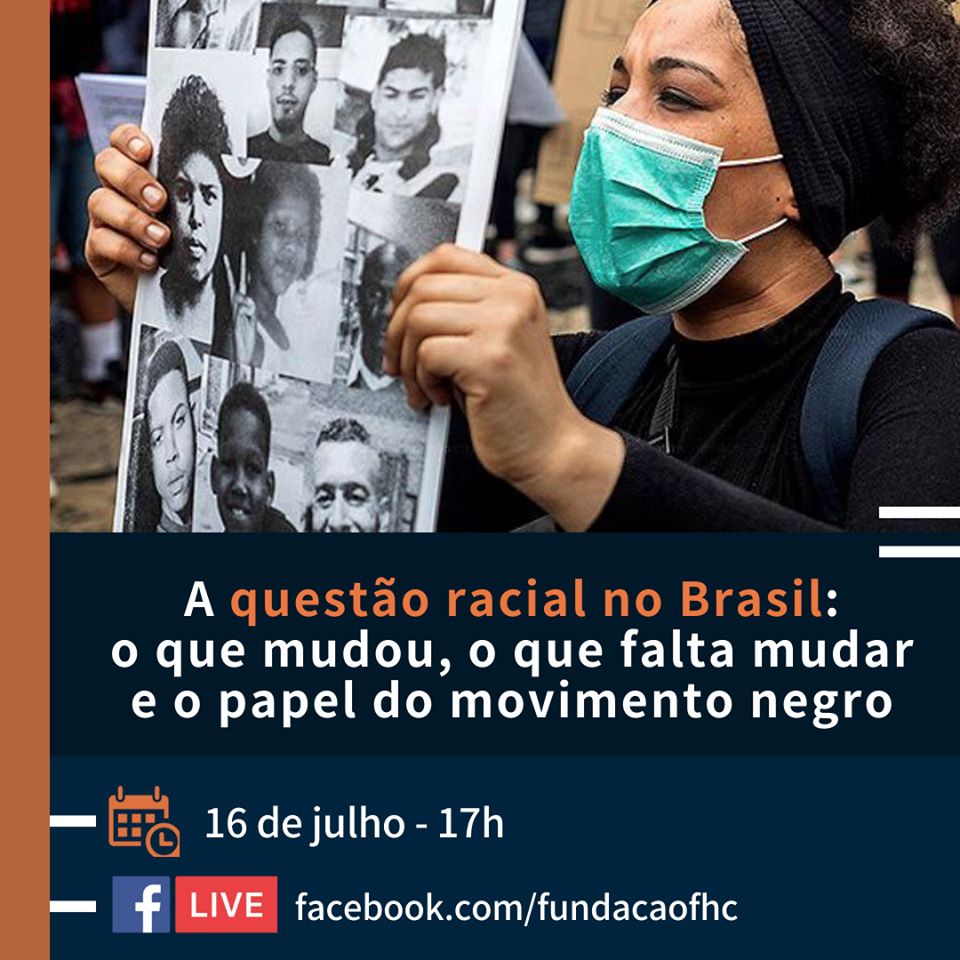“A questão Racial no Brasil e o papel do Movimento Negro” é tema de webnário da Fundação FHC