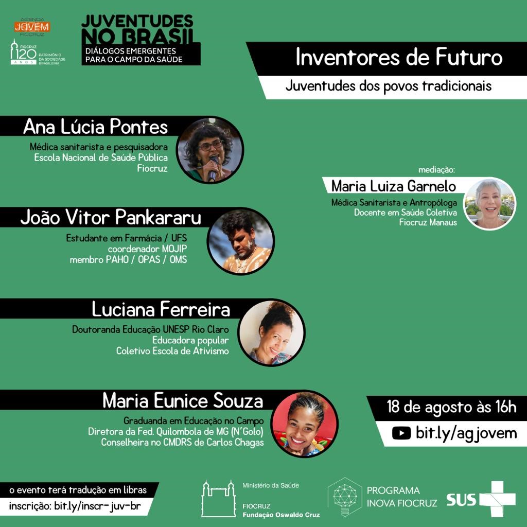 Fiocruz promove live “Juventudes no Brasil: Diálogos Emergentes para o Campo da Saúde"