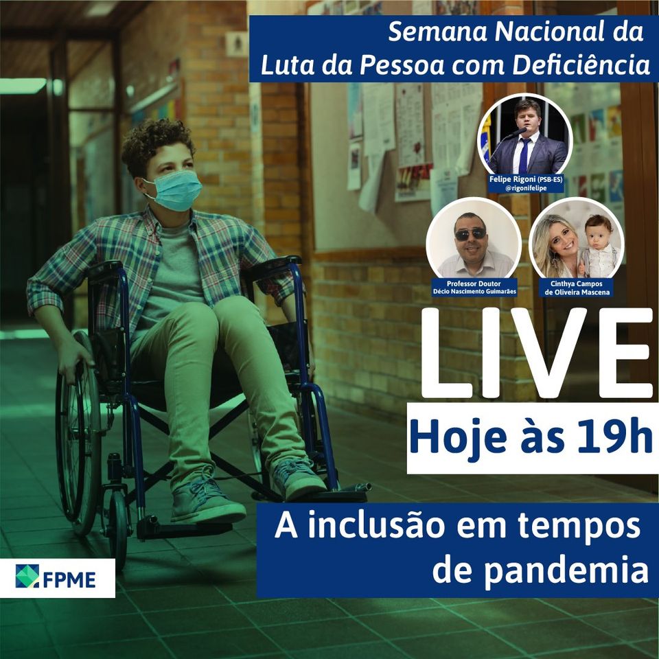 Frente Parlamentar Mista da Educação promove live “Inclusão em Tempos de Pandemia"