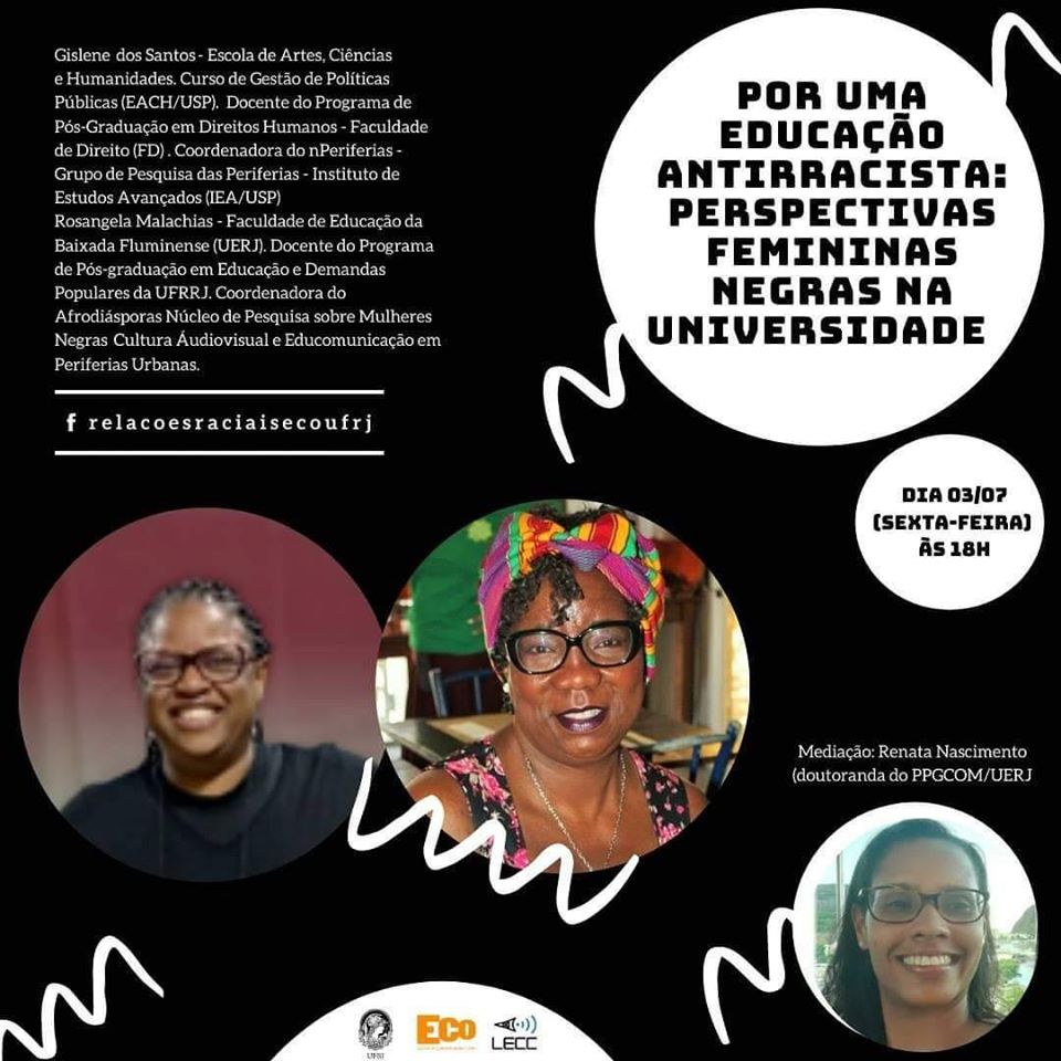 Perspectivas femininas negras na universidade é tema de live da UFRJ 