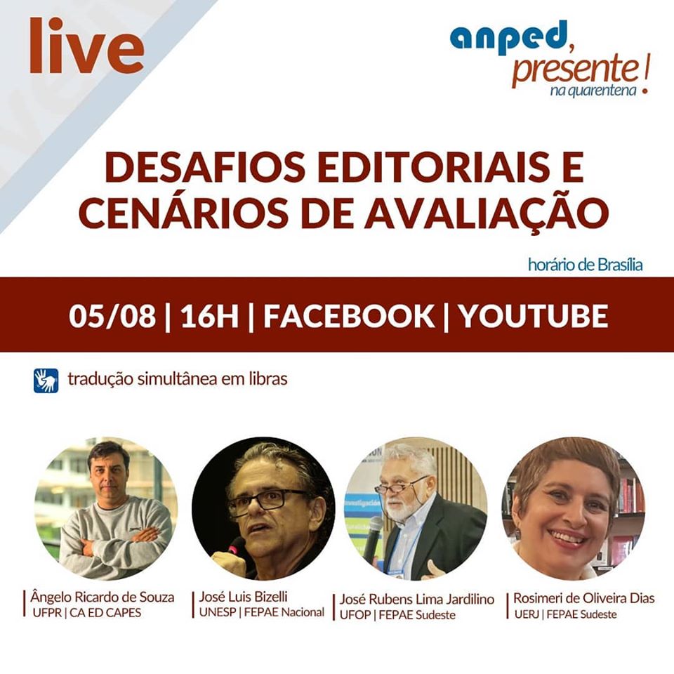 Anped promove live “Desafios Editoriais e Cenários de Avaliação”