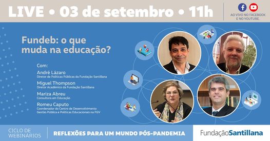 Fundação Santillana promove live “Fundeb: o que muda na educação?”