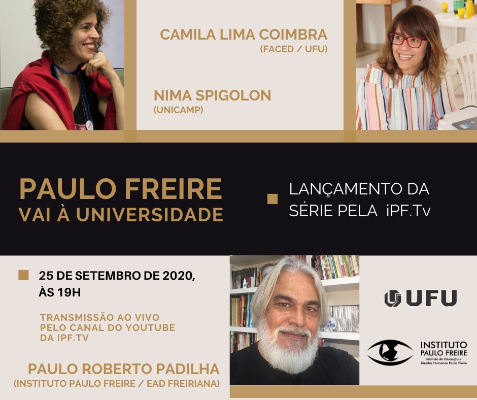 “Paulo Freire vai à universidade” é tema de série de lives