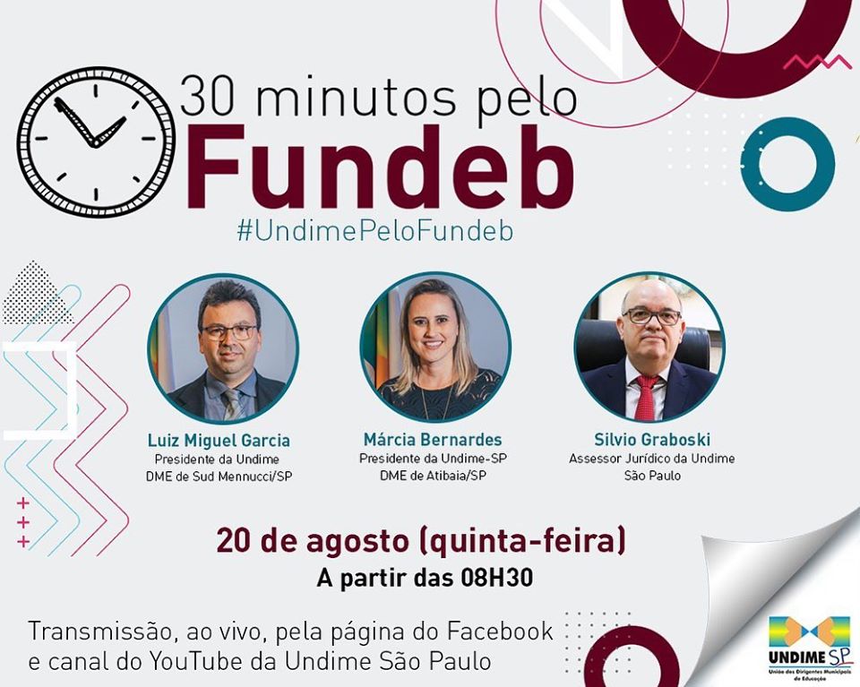 UNDIME-SP promove live “30 minutos pelo Fundeb”