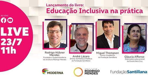 Fundação Santillana e Instituto Rodrigo Mendes lançam livro "Educação Inclusiva na Prática"