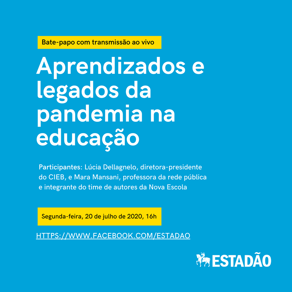 Estadão promove live sobre "Impactos e os desdobramentos da pandemia na educação"
