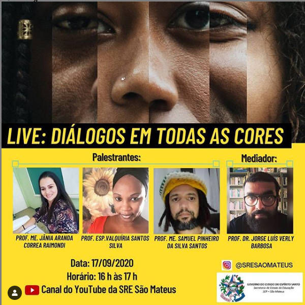 Superintendência Regional do ES promove live “Diálogo em Todas as Cores” 