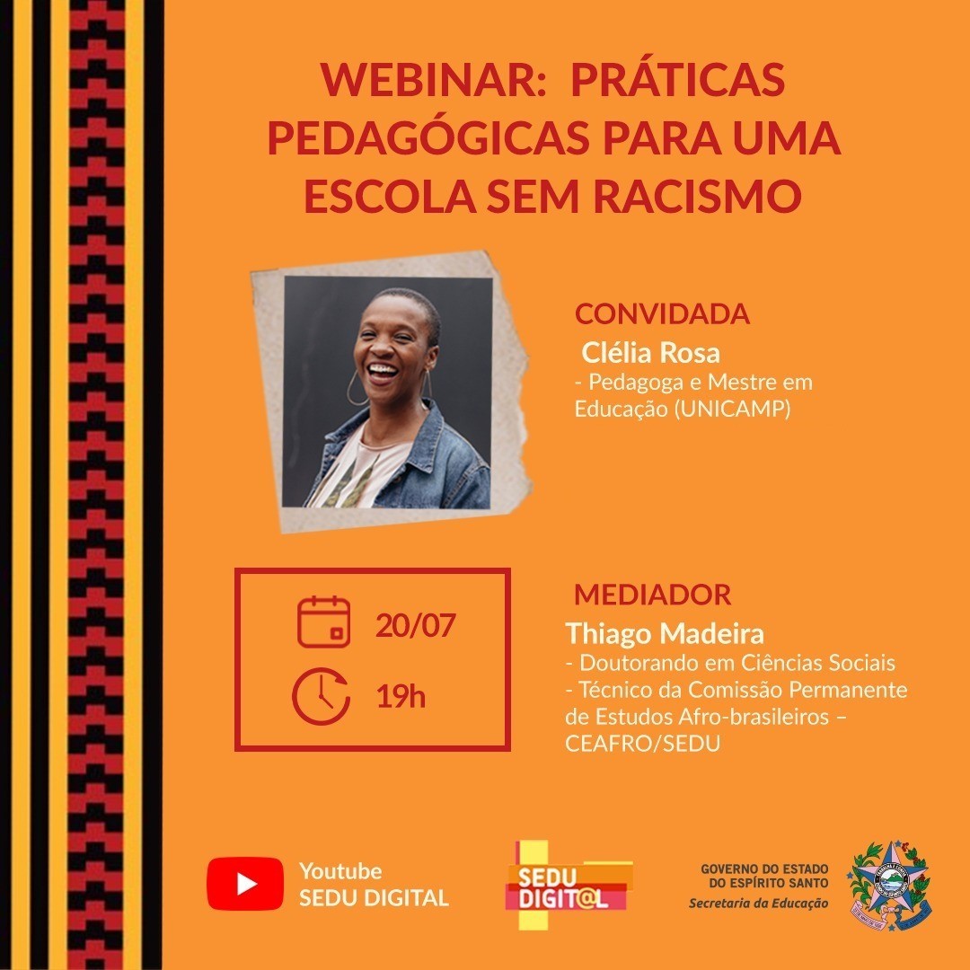 Webinário: Práticas pedagógicas para uma escola sem racismo