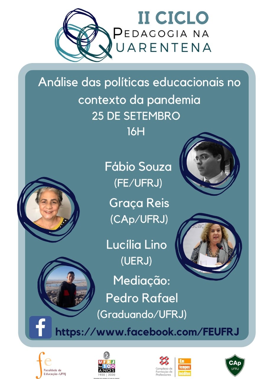 UFRJ promove webinário “Análise das políticas educacionais no contexto da pandemia”
