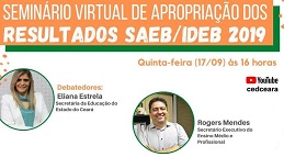 Secretaria da Educação do Ceará debate resultados do Ideb 2019 em seminário 